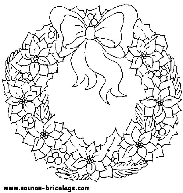 ぬりえページ: クリスマスリース (オブジェクト) #169335 - 無料の印刷可能なぬりえページ