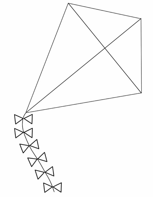 ぬりえページ: 凧 (オブジェクト) #168298 - 無料の印刷可能なぬりえページ