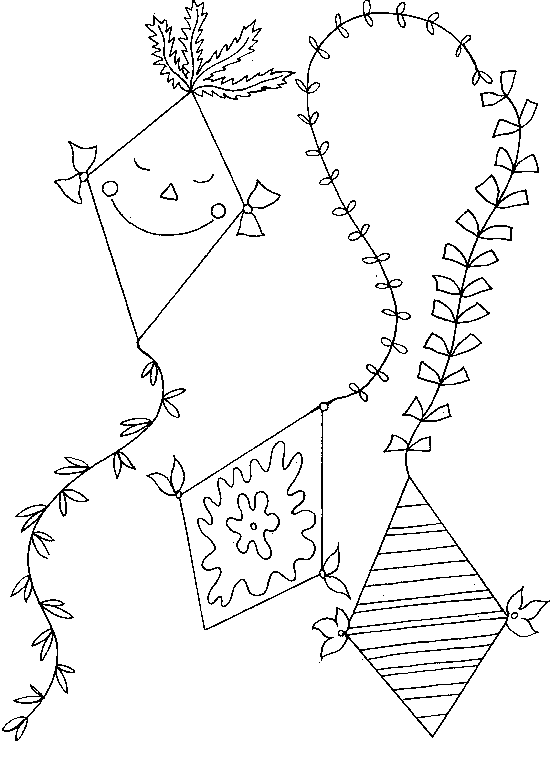 ぬりえページ: 凧 (オブジェクト) #168304 - 無料の印刷可能なぬりえページ
