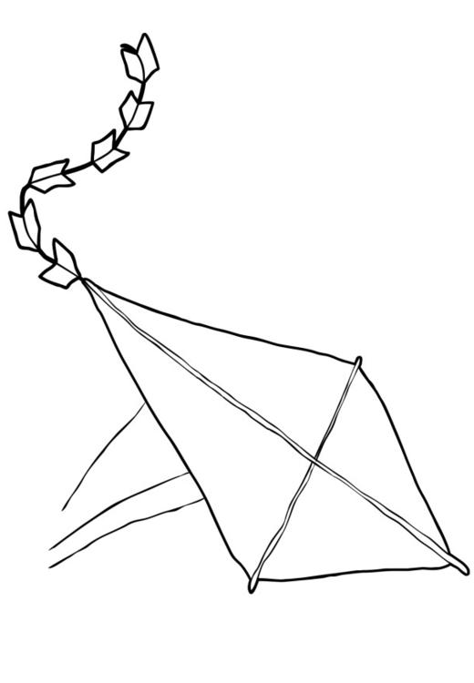ぬりえページ: 凧 (オブジェクト) #168312 - 無料の印刷可能なぬりえページ
