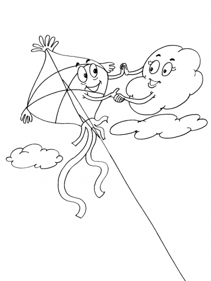 ぬりえページ: 凧 (オブジェクト) #168323 - 無料の印刷可能なぬりえページ