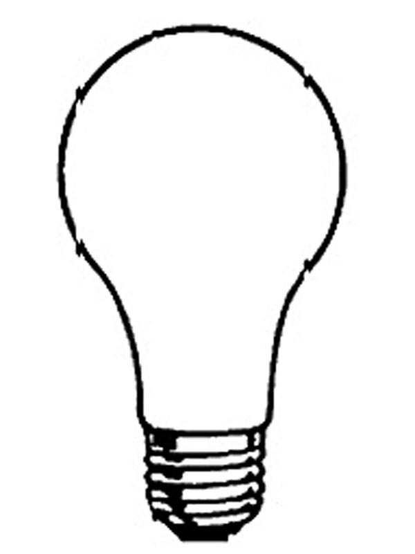 ぬりえページ: 電球 (オブジェクト) #119367 - 無料の印刷可能なぬりえページ