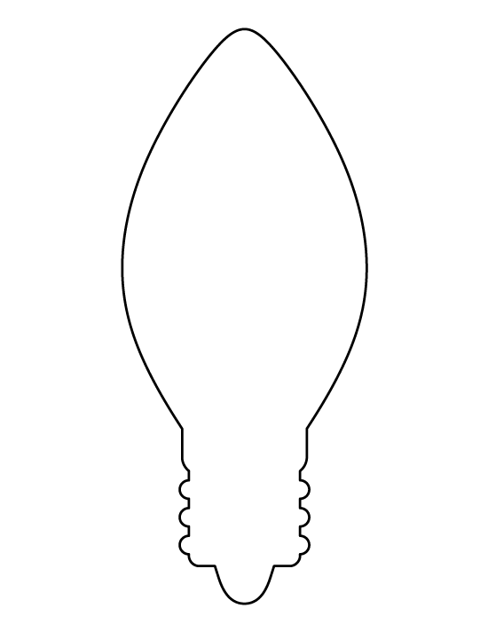 ぬりえページ: 電球 (オブジェクト) #119456 - 無料の印刷可能なぬりえページ