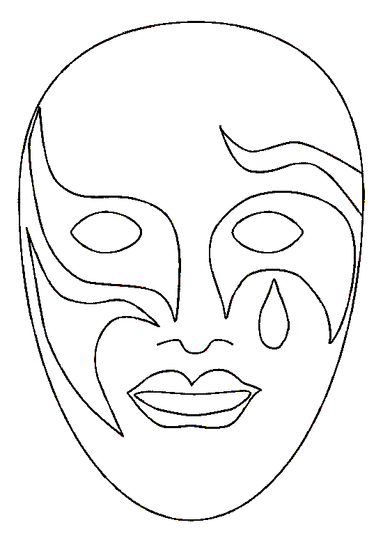 ぬりえページ: マスク (オブジェクト) #120528 - 無料の印刷可能なぬりえページ