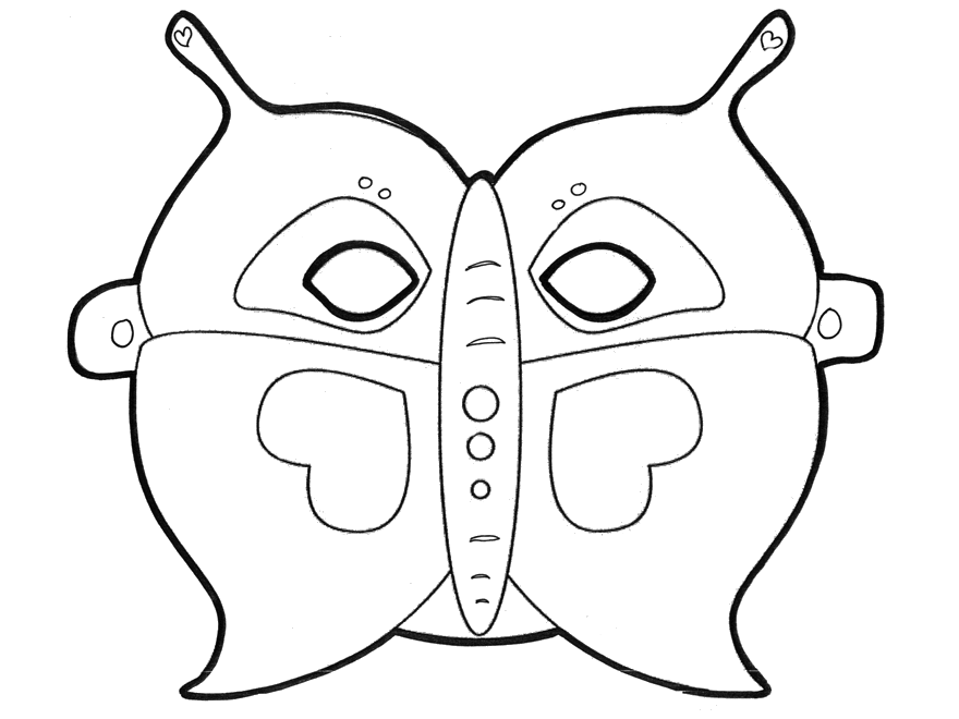 ぬりえページ: マスク (オブジェクト) #120676 - 無料の印刷可能なぬりえページ