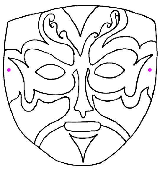 ぬりえページ: マスク (オブジェクト) #120760 - 無料の印刷可能なぬりえページ