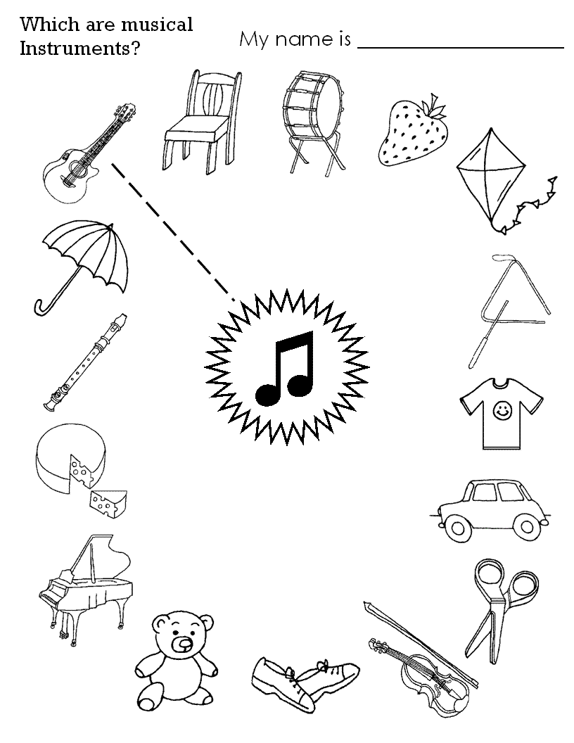 ぬりえページ: 楽器 (オブジェクト) #167359 - 無料の印刷可能なぬりえページ