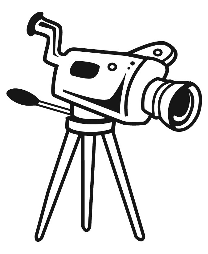 ぬりえページ: ビデオカメラ (オブジェクト) #120183 - 無料の印刷可能なぬりえページ