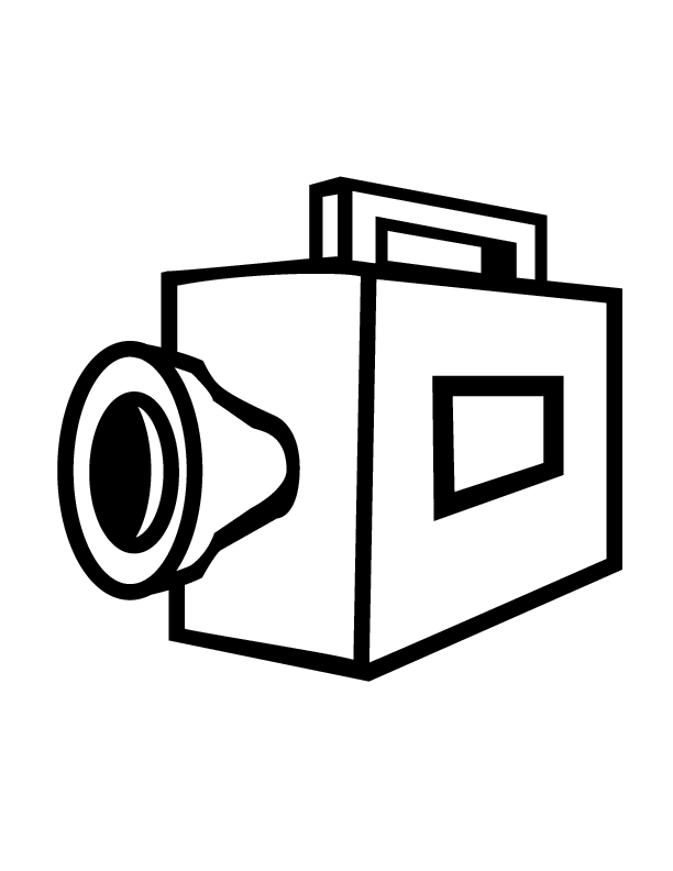 ぬりえページ: ビデオカメラ (オブジェクト) #120262 - 無料の印刷可能なぬりえページ