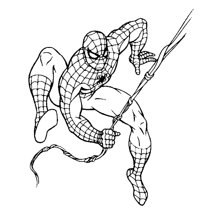 ぬりえページ: スパイダーマン (スーパーヒーローとスーパーヴィラン) #78688 - 無料の印刷可能なぬりえページ