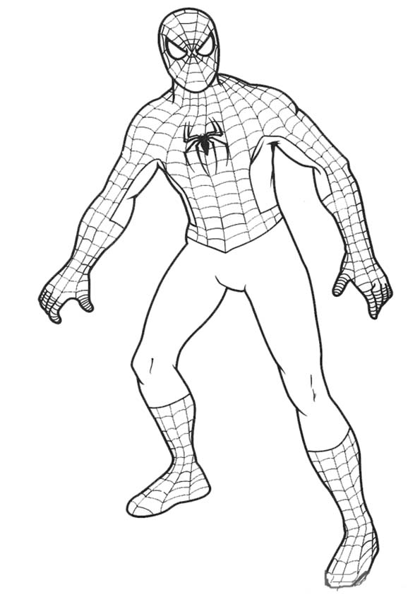 ぬりえページ: スパイダーマン (スーパーヒーローとスーパーヴィラン) #78772 - 無料の印刷可能なぬりえページ