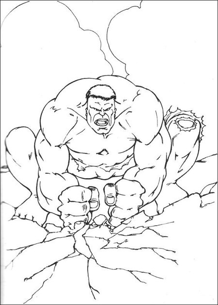 ぬりえページ: アベンジャーズ (スーパーヒーロー) #74084 - 無料の印刷可能なぬりえページ