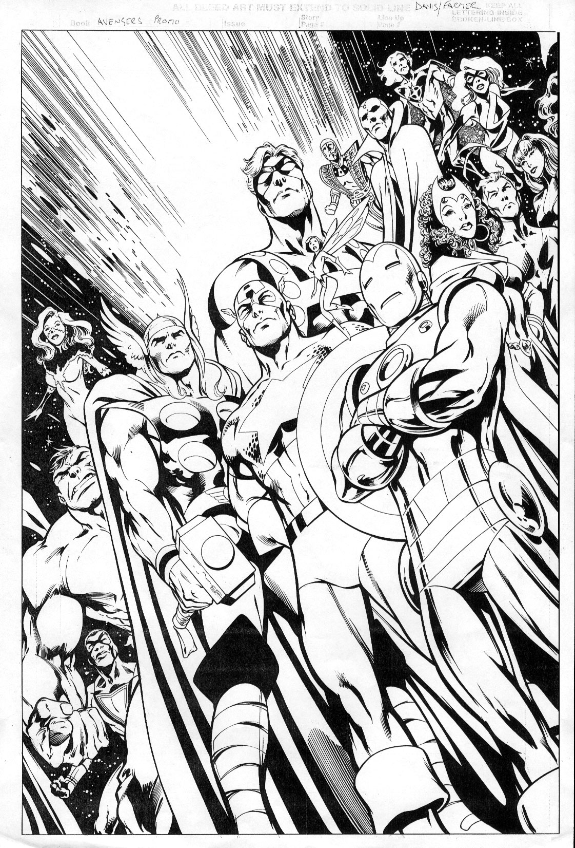 ぬりえページ: アベンジャーズ (スーパーヒーロー) #74089 - 無料の印刷可能なぬりえページ