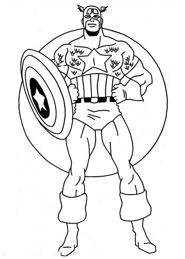 ぬりえページ: アベンジャーズ (スーパーヒーロー) #74211 - 無料の印刷可能なぬりえページ