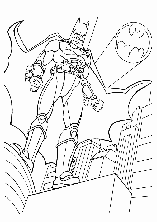ぬりえページ: バットマン (スーパーヒーロー) #76832 - 無料の印刷可能なぬりえページ