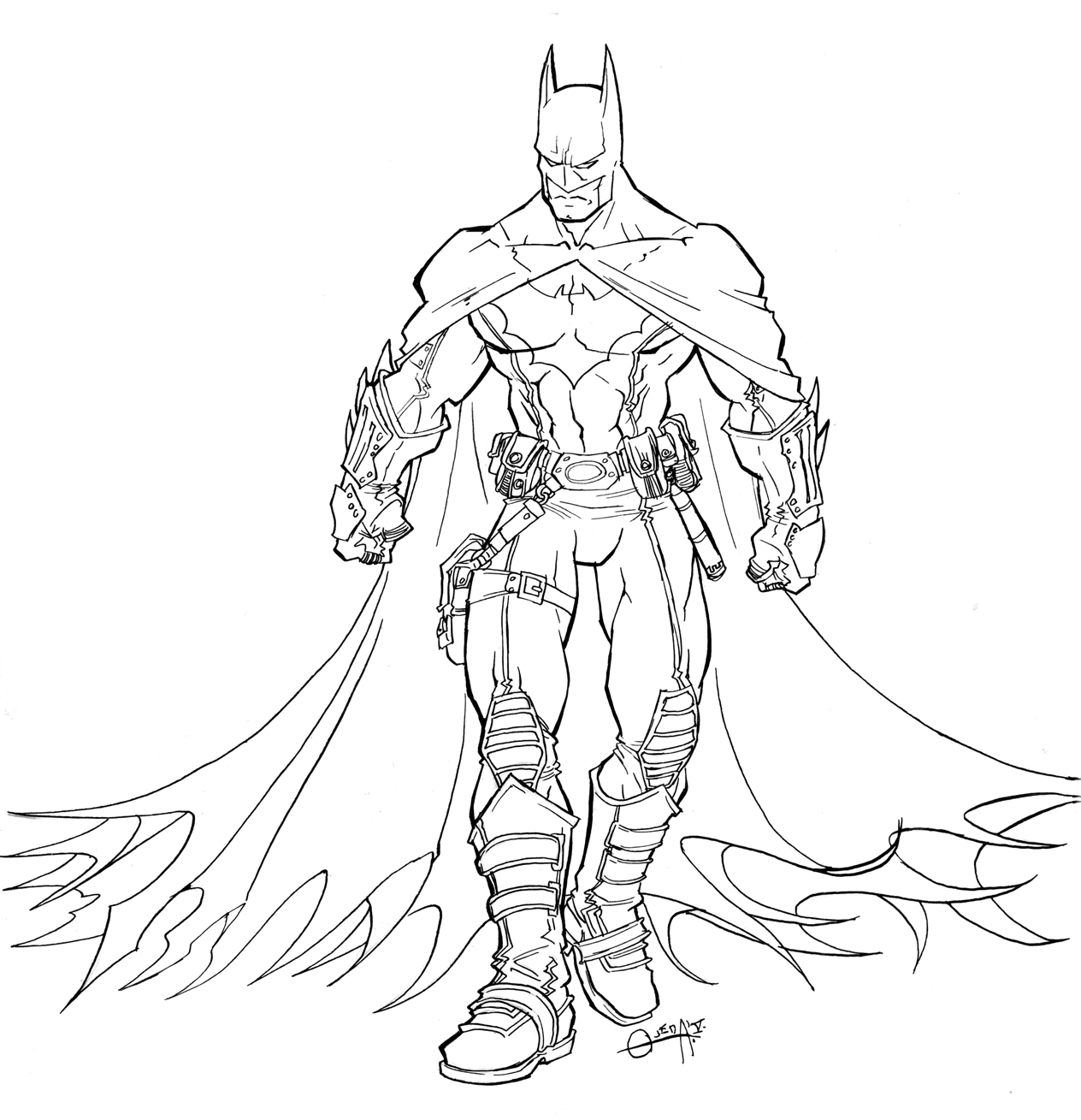 ぬりえページ: バットマン (スーパーヒーロー) #76836 - 無料の印刷可能なぬりえページ