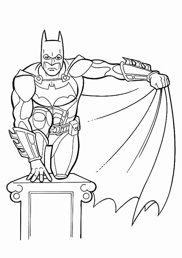 ぬりえページ: バットマン (スーパーヒーロー) #76845 - 無料の印刷可能なぬりえページ