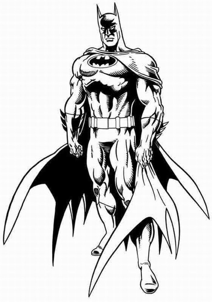 ぬりえページ: バットマン (スーパーヒーロー) #76846 - 無料の印刷可能なぬりえページ