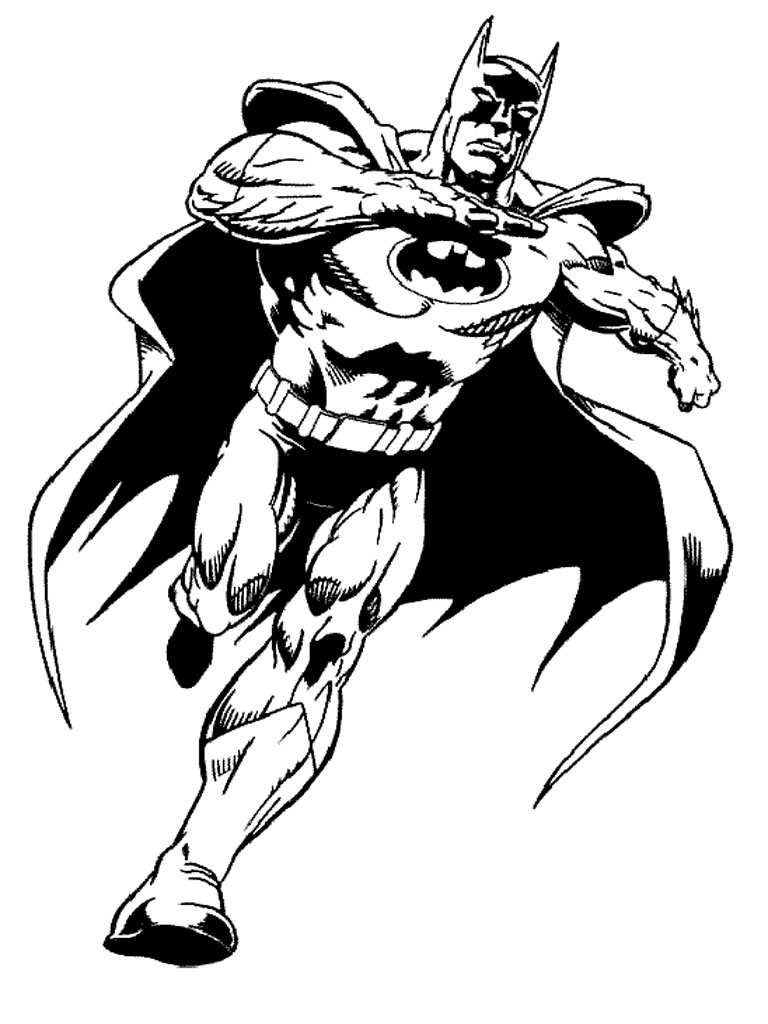 ぬりえページ: バットマン (スーパーヒーロー) #76848 - 無料の印刷可能なぬりえページ