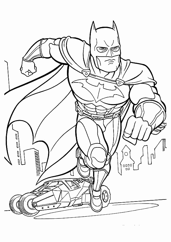 ぬりえページ: バットマン (スーパーヒーロー) #76850 - 無料の印刷可能なぬりえページ