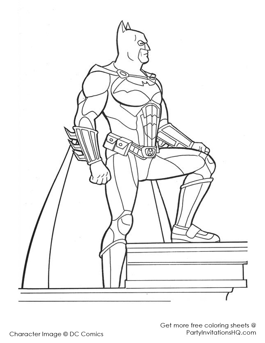 ぬりえページ: バットマン (スーパーヒーロー) #76864 - 無料の印刷可能なぬりえページ