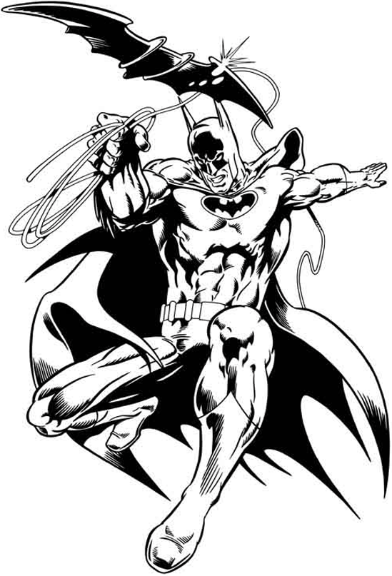 ぬりえページ: バットマン (スーパーヒーロー) #76876 - 無料の印刷可能なぬりえページ