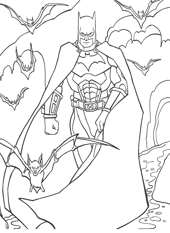 ぬりえページ: バットマン (スーパーヒーロー) #76911 - 無料の印刷可能なぬりえページ