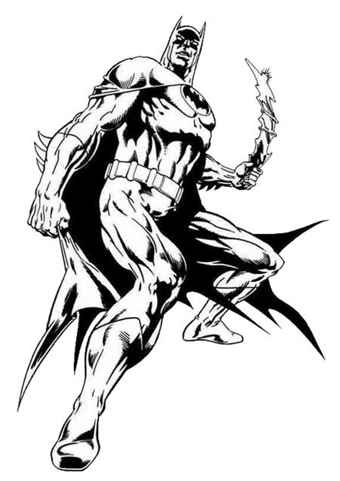 ぬりえページ: バットマン (スーパーヒーロー) #76917 - 無料の印刷可能なぬりえページ