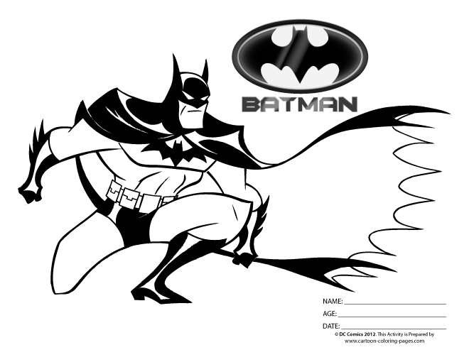 ぬりえページ: バットマン (スーパーヒーロー) #76918 - 無料の印刷可能なぬりえページ