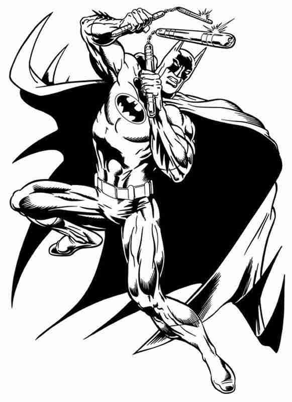 ぬりえページ: バットマン (スーパーヒーロー) #76925 - 無料の印刷可能なぬりえページ