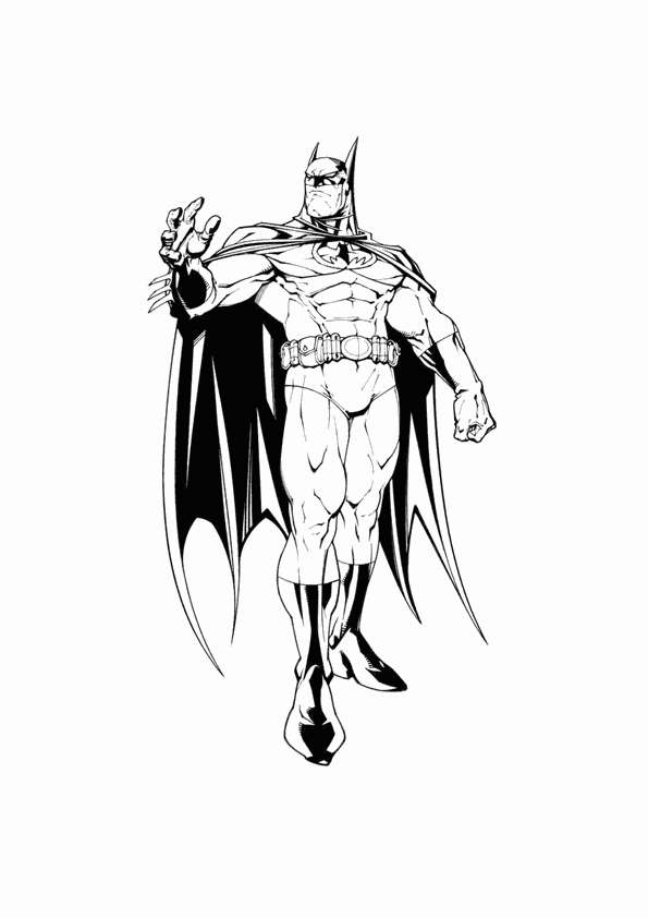 ぬりえページ: バットマン (スーパーヒーロー) #76933 - 無料の印刷可能なぬりえページ