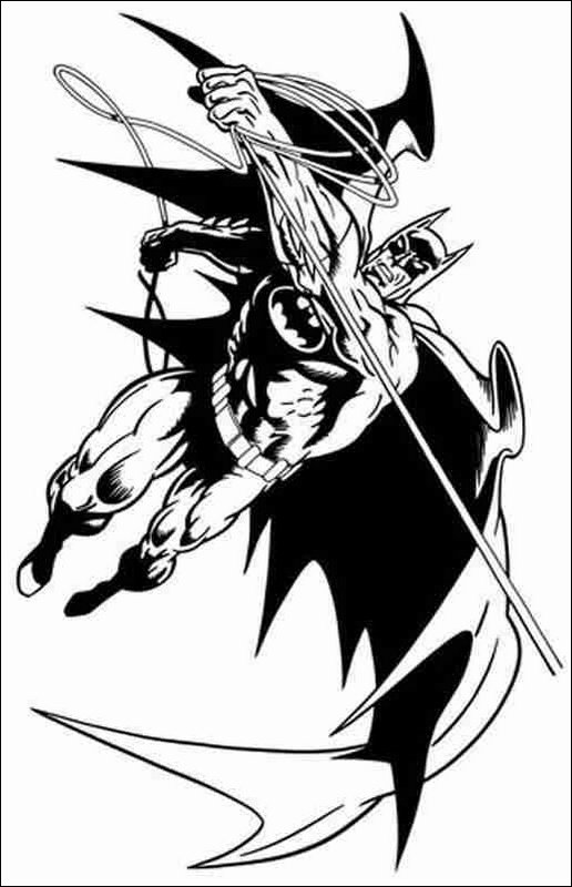 ぬりえページ: バットマン (スーパーヒーロー) #76936 - 無料の印刷可能なぬりえページ
