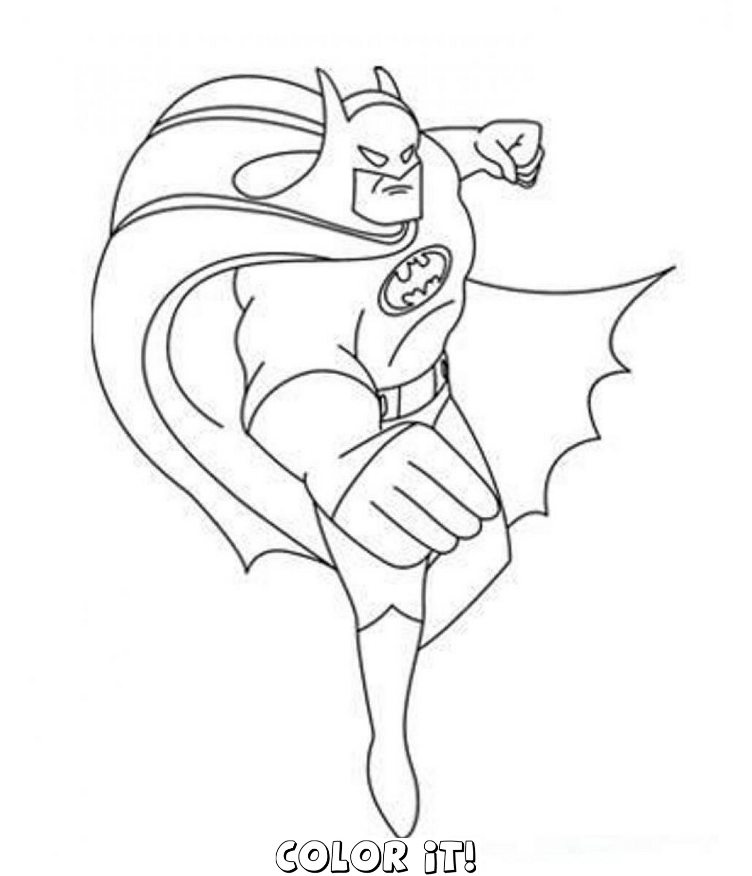 ぬりえページ: バットマン (スーパーヒーロー) #76969 - 無料の印刷可能なぬりえページ