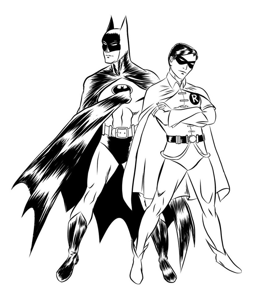 ぬりえページ: バットマン (スーパーヒーロー) #76993 - 無料の印刷可能なぬりえページ