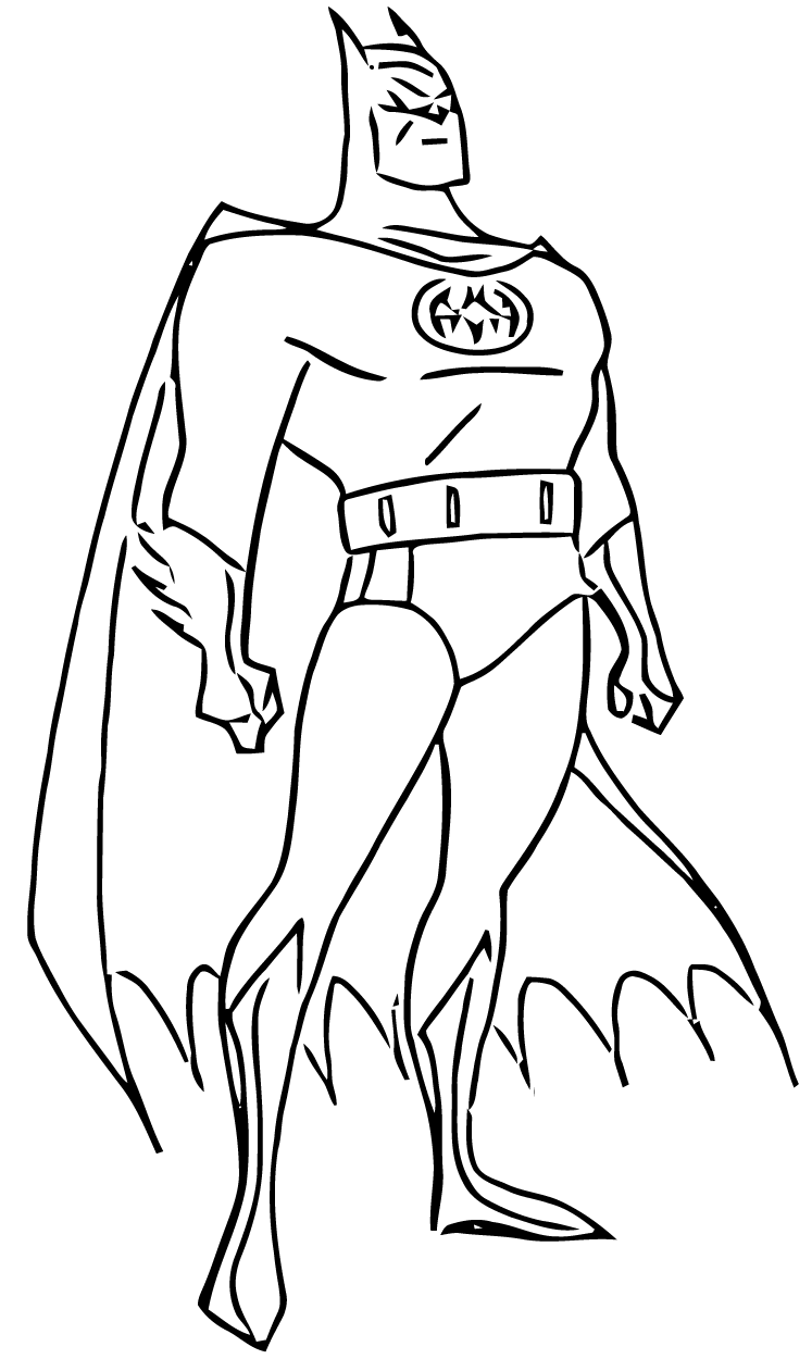 ぬりえページ: バットマン (スーパーヒーロー) #77000 - 無料の印刷可能なぬりえページ