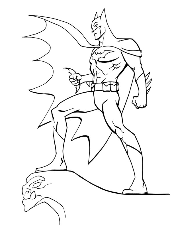 ぬりえページ: バットマン (スーパーヒーロー) #77031 - 無料の印刷可能なぬりえページ