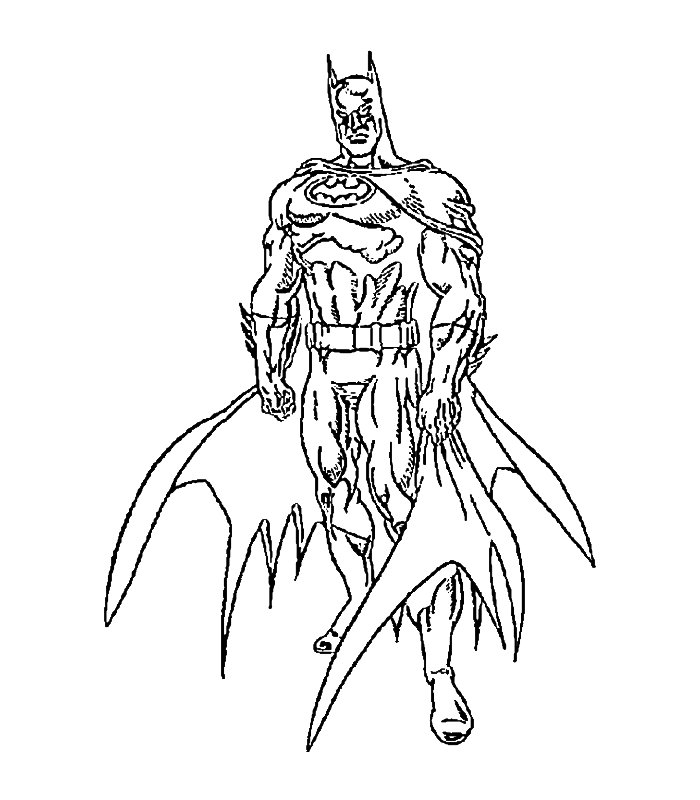 ぬりえページ: バットマン (スーパーヒーロー) #77035 - 無料の印刷可能なぬりえページ