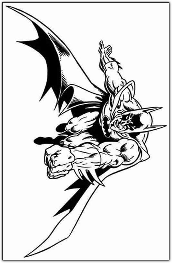 ぬりえページ: バットマン (スーパーヒーロー) #77051 - 無料の印刷可能なぬりえページ