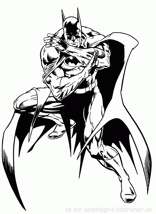 ぬりえページ: バットマン (スーパーヒーロー) #77084 - 無料の印刷可能なぬりえページ