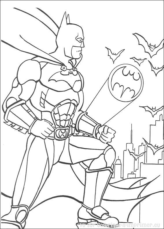ぬりえページ: バットマン (スーパーヒーロー) #77093 - 無料の印刷可能なぬりえページ