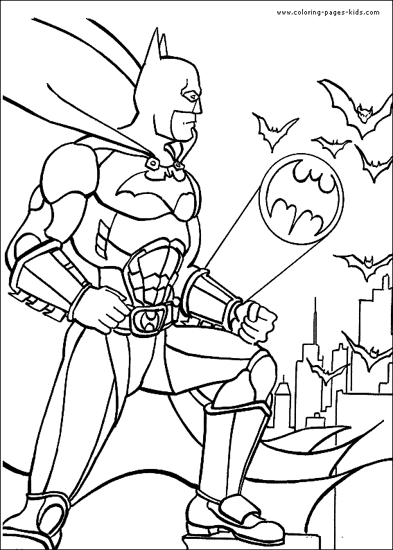 ぬりえページ: バットマン (スーパーヒーロー) #77104 - 無料の印刷可能なぬりえページ