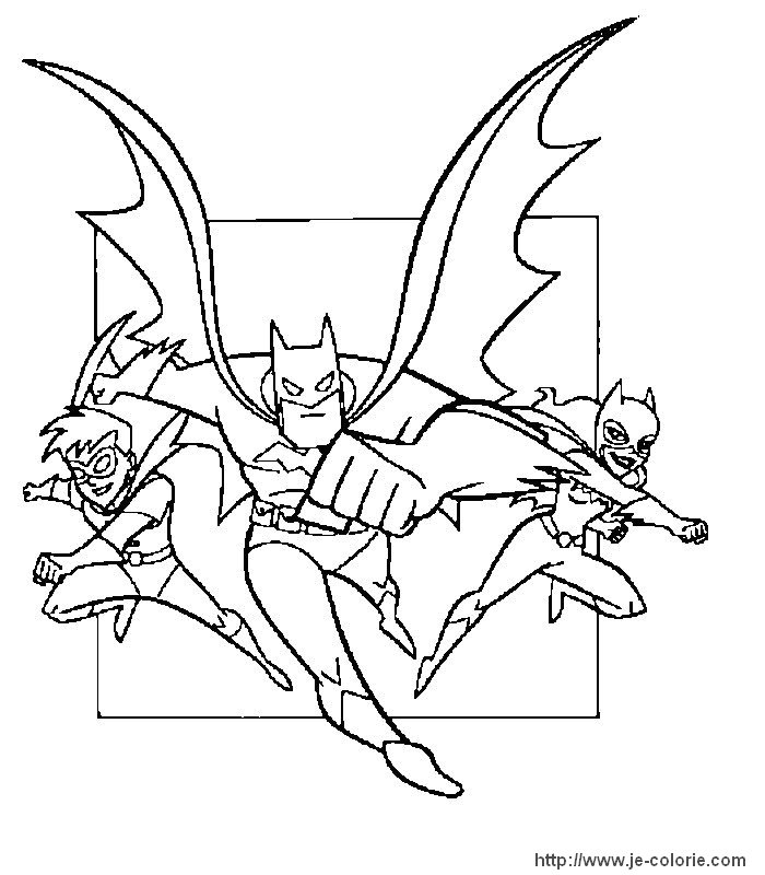 ぬりえページ: バットマン (スーパーヒーロー) #77112 - 無料の印刷可能なぬりえページ