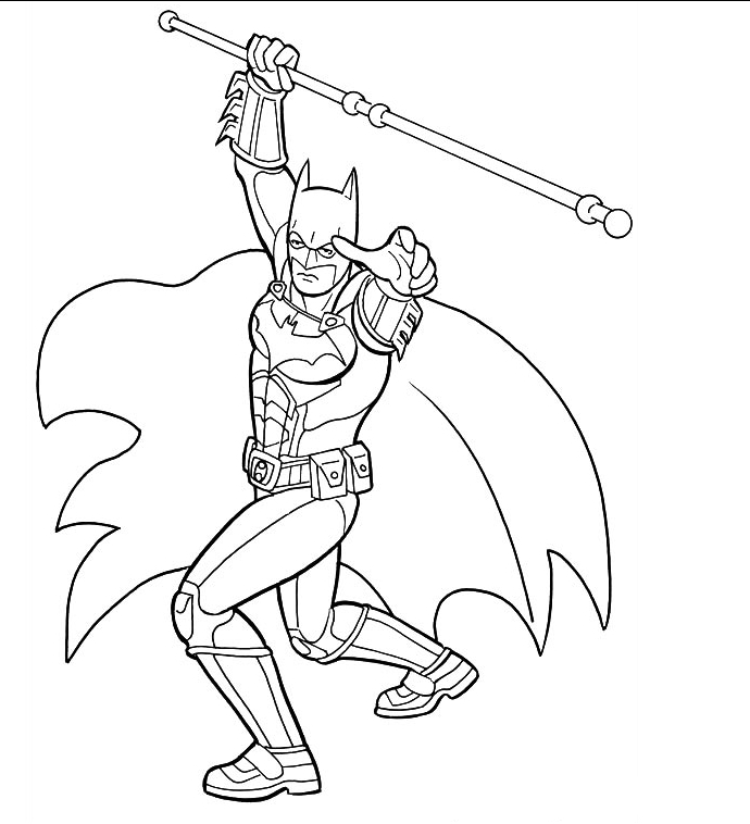 ぬりえページ: バットマン (スーパーヒーロー) #77157 - 無料の印刷可能なぬりえページ