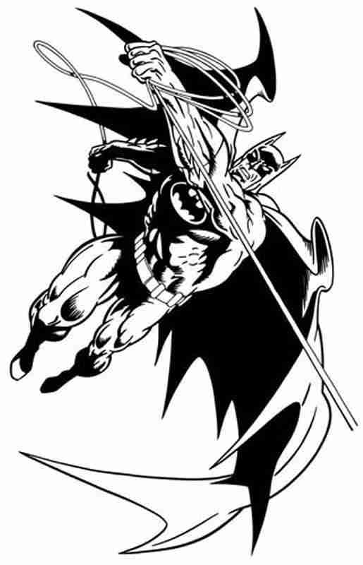 ぬりえページ: バットマン (スーパーヒーロー) #77180 - 無料の印刷可能なぬりえページ