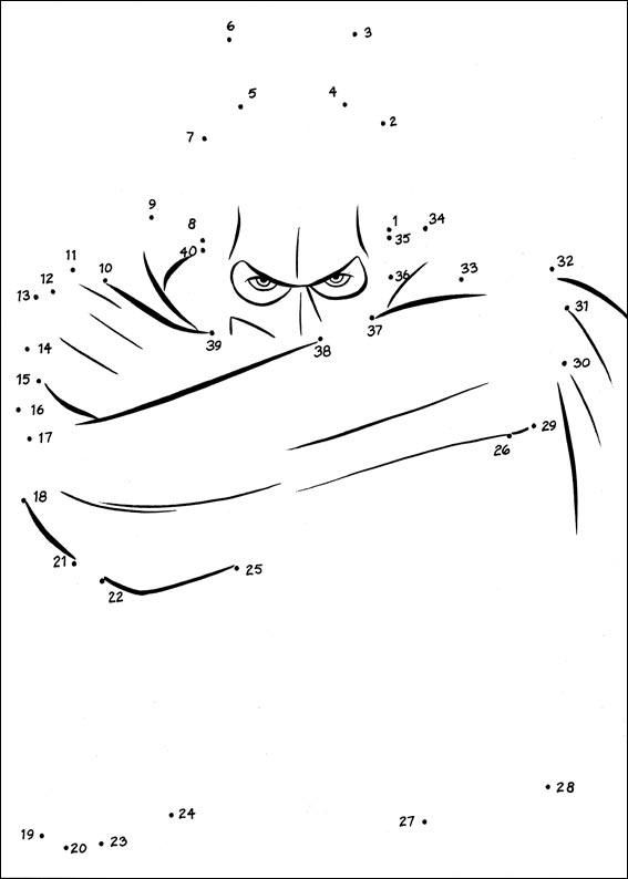 ぬりえページ: バットマン (スーパーヒーロー) #77195 - 無料の印刷可能なぬりえページ