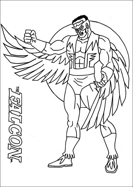 ぬりえページ: キャプテン・アメリカ (スーパーヒーロー) #76588 - 無料の印刷可能なぬりえページ
