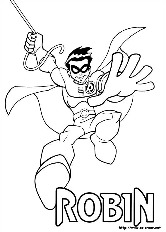 ぬりえページ: DCコミックスのスーパーヒーロー (スーパーヒーロー) #80120 - 無料の印刷可能なぬりえページ