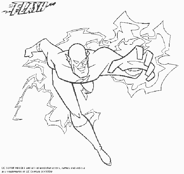 ぬりえページ: DCコミックスのスーパーヒーロー (スーパーヒーロー) #80125 - 無料の印刷可能なぬりえページ