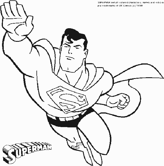 ぬりえページ: DCコミックスのスーパーヒーロー (スーパーヒーロー) #80140 - 無料の印刷可能なぬりえページ