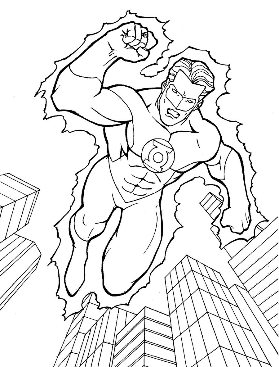ぬりえページ: DCコミックスのスーパーヒーロー (スーパーヒーロー) #80149 - 無料の印刷可能なぬりえページ